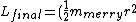 L_{final} = (\frac{1}{2}m_{merry}r^2)\omega'